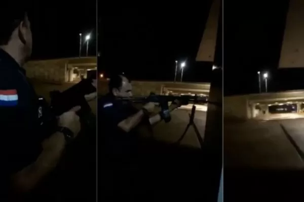 Video: así fue el cinematográfico enfrentamiento de los delincuentes con la Policía en Paraguay