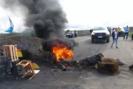 Vecinos de La Madrid le dan una tregua al Gobierno y levantaron el corte de la ruta 157