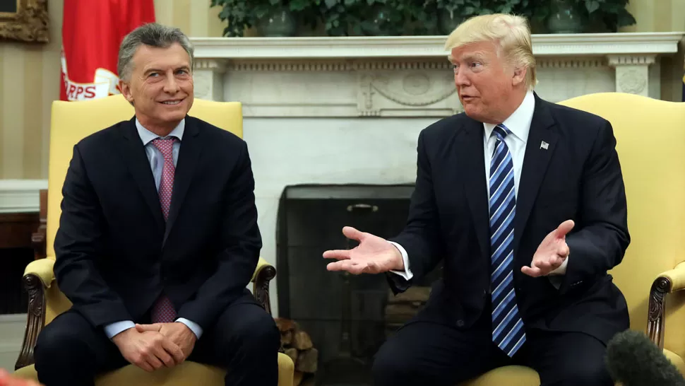 MACRI Y TRUMP EN LA CASA BLANCA. Reuters