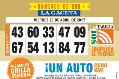 Los Números de Oro de LA GACETA