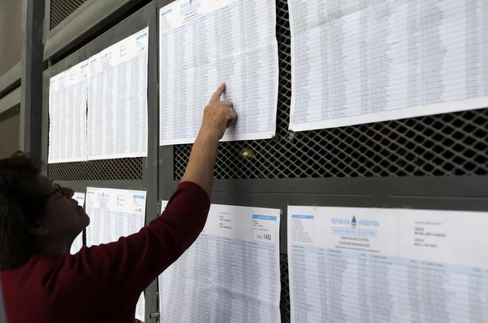 EN BORRADOR. Hasta el 19 de este mes se podrán efectuar consultas y reclamos al padrón electoral nacional.  la gaceta / foto de analía jaramillo (archivo)