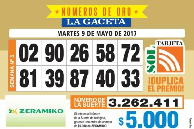 Los Números de Oro de LA GACETA