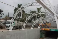 Comenzaron las obras de parquizado y limpieza en la zona del túnel de calle Mendoza