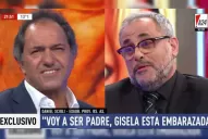 Rial después de la entrevista a Scioli: gracias a mujeres que no abortaron tengo dos hijas