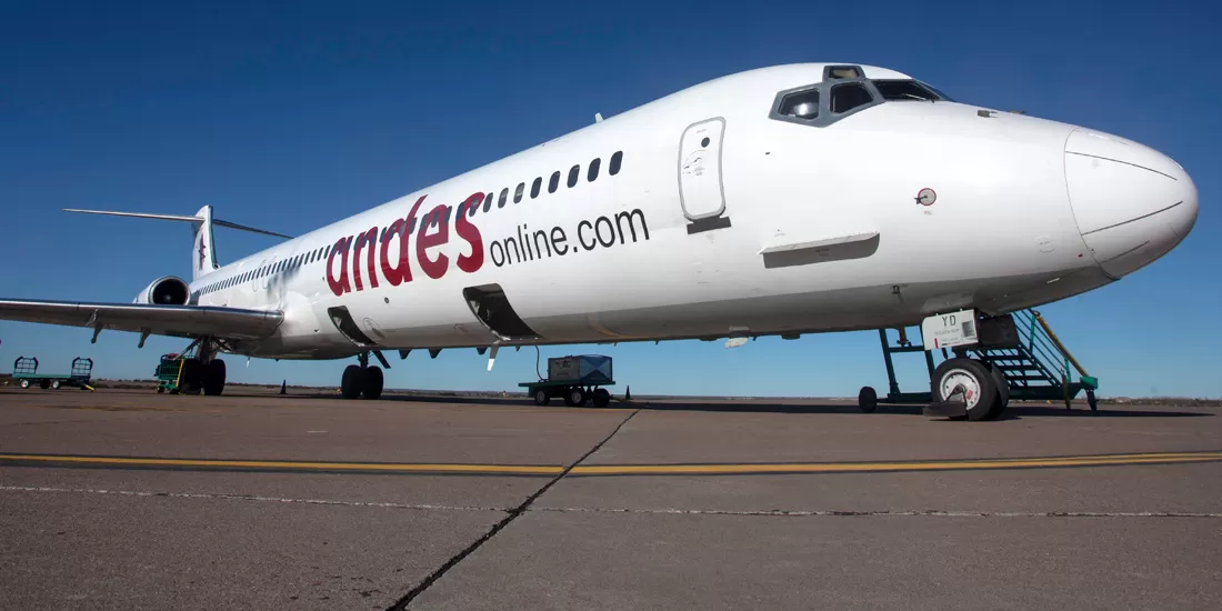 UNO DE LOS AVIONES DE ANDES. foto tomada de andesonline.com