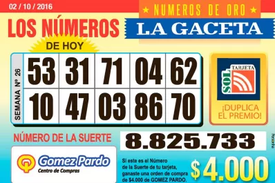 Los Números de Oro de LA GACETA