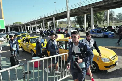 Atlético no viajó en tren, pero sí en taxi