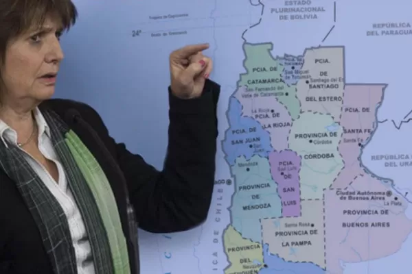 Por error, Bullrich excluyó a Salta de Argentina y estallaron los memes
