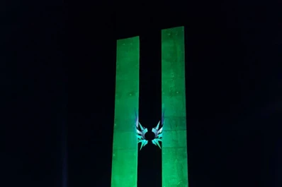 El Monumento del Bicentenario se tiñó de verde y dijo sí a la donación de órganos