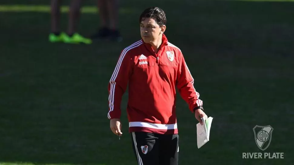 CAUTELA. Gallardo respeta mucho a Atlético, a quien considera un rival dificil.  prensa river plate 