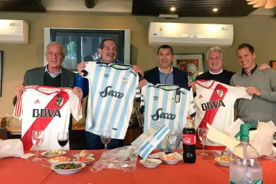 Alperovich y Leito compartieron un asado con los dirigentes de River