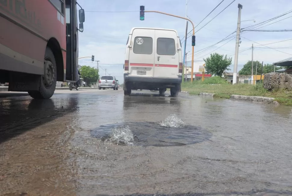 AGUA SERVIDA. Según el municipio, hay más de 3.000 pérdidas en la urbe. la gaceta / foto de ANTONIO FERRONI