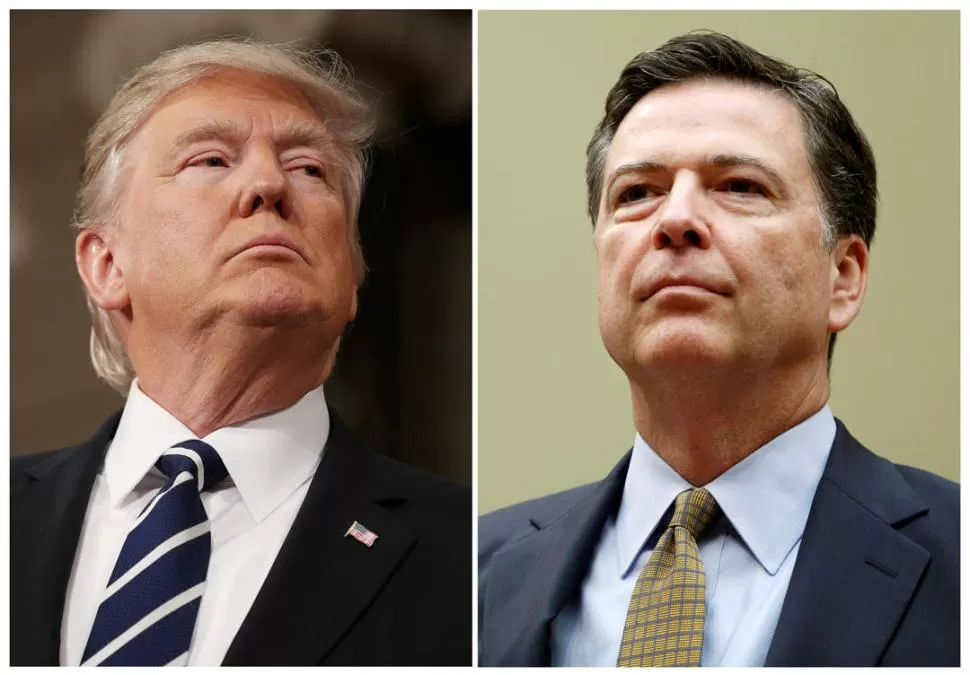 DESENLACE. Trump y Comey protagonizan un affaire político que hace tambalear a la administración. reuters