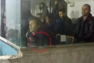 Zielinski observó el empate de Atlético desde un palco