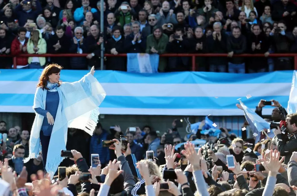 AL RUEDO. Cristina presentó el sábado su frente Unidad Democrática. reuters