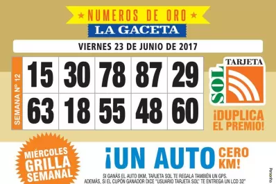 Los Números de Oro de LA GACETA