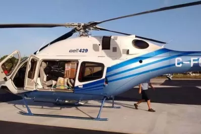 El helicóptero de la Provincia aún no puede volar porque no tiene patente