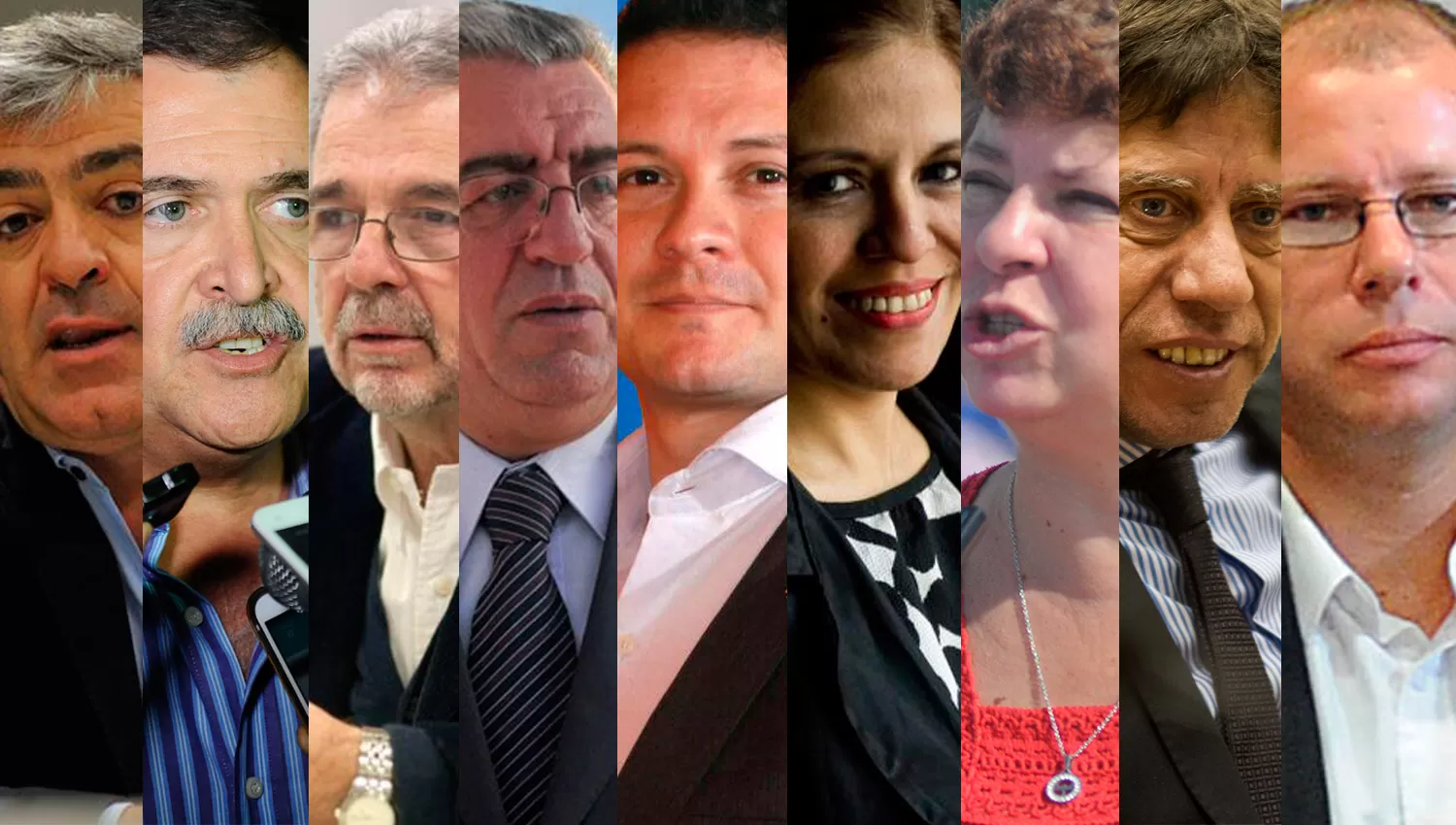 PRECANDIDATOS. Cano, Jaldo, Koltan, Vitar, Romano, Domenichelli, Alberstein, Bussi y Osatinsky. LA GACETA
