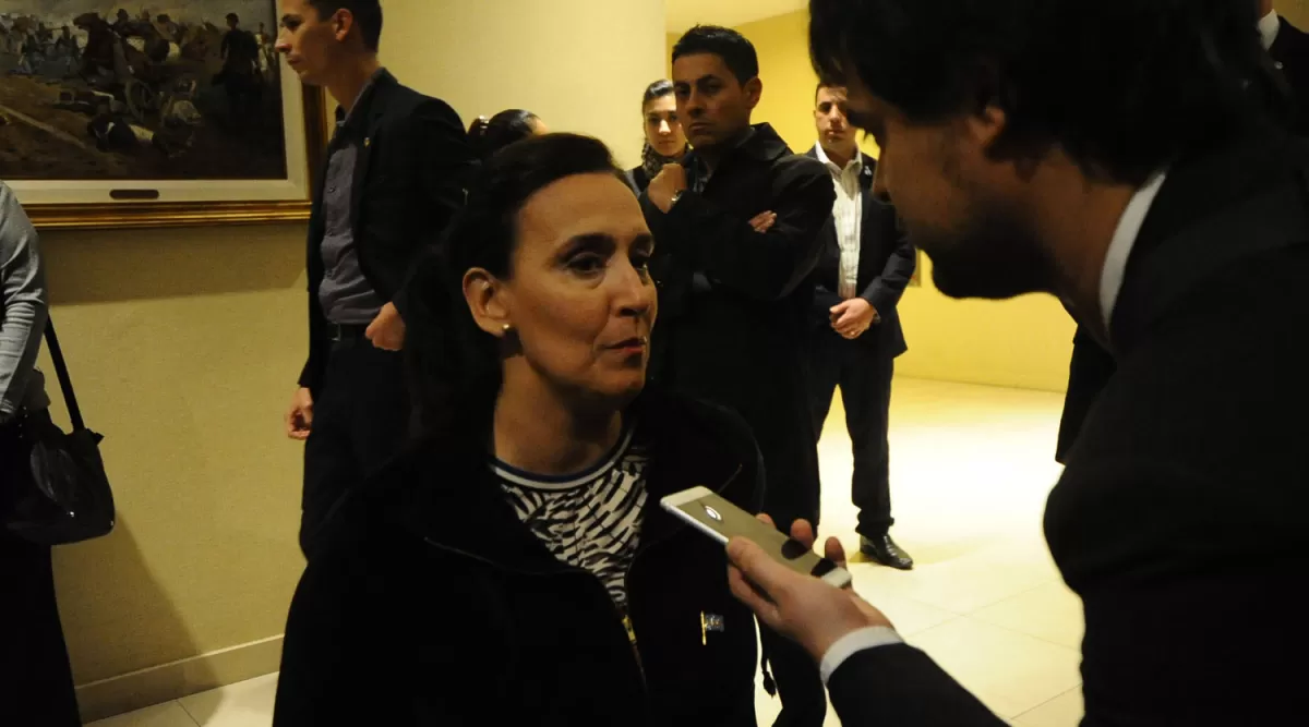 GABRIELA MICHETTI. La vicepresidenta dialoga con LA GACETA. FOTO DE OSVALDO RIPOLL