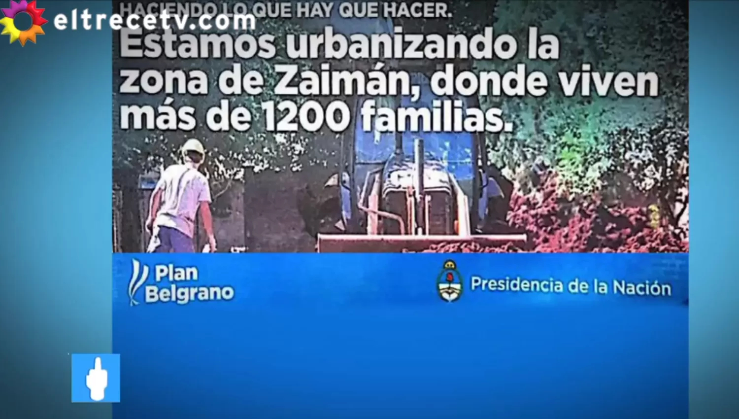 Durante el monólogo de Lanata. IMAGEN TOMADA DE ELTRECETV.COM.AR. 