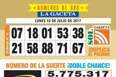 Los Números de Oro de LA GACETA