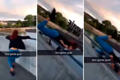 ¡Increíble! Casi se mata por jugar a el piso es lava