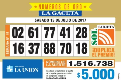 Los Números de Oro de LA GACETA