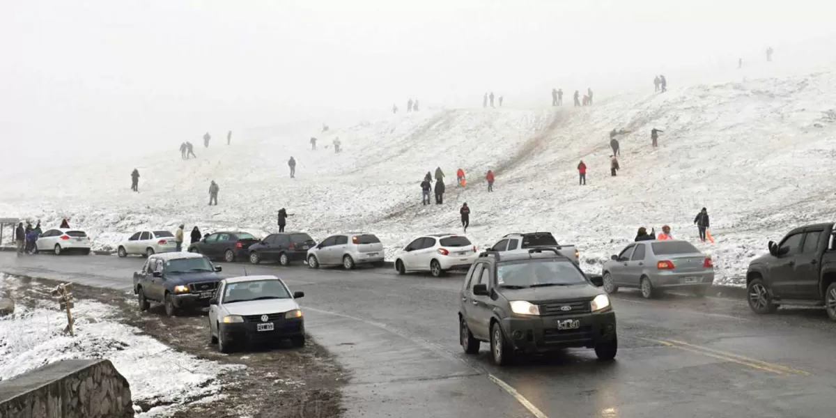 Tafí del Valle se disfrazó de invierno