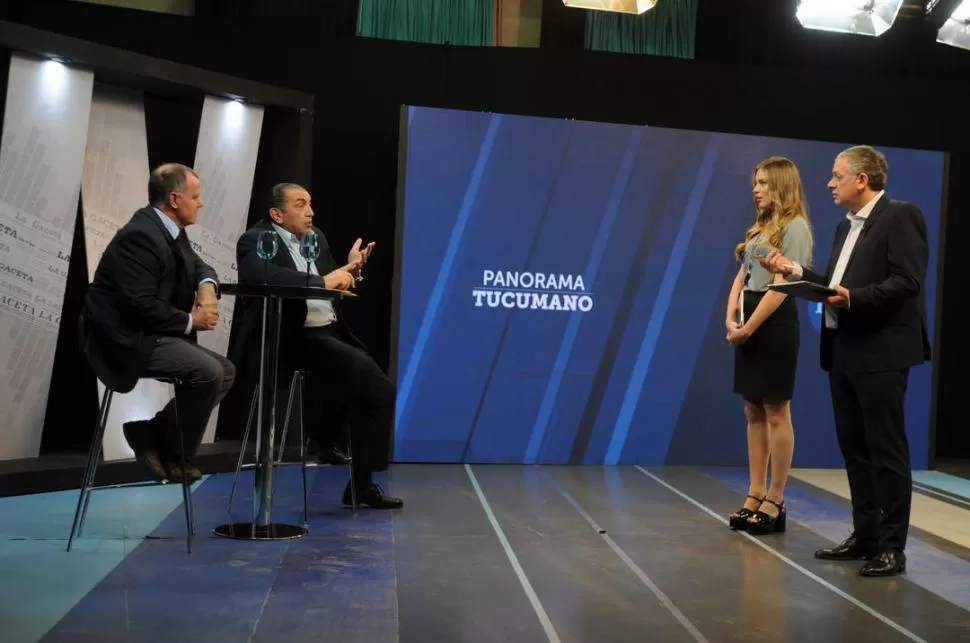 ARGUMENTOS. Romero habla, invitado en “Panorama Tucumano”. la gaceta / foto de josé nuno