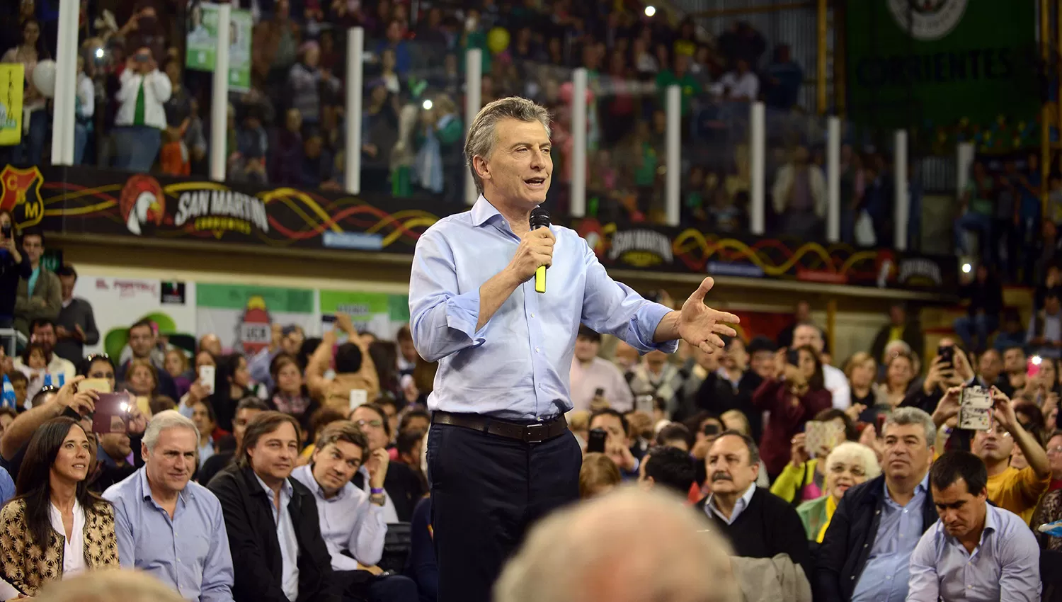 Macri, en un acto en Corrientes. FOTO DE DYN. 