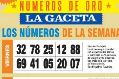 Conocé la grilla completa de los Números de Oro