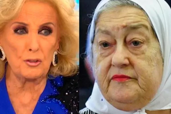 Jamás confrontaré con una madre que perdió un hijo, fue la respuesta de Mirtha Legrand a Hebe de Bonafini