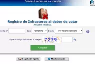 A partir del domingo, se podrá justificar el no voto a través de internet
