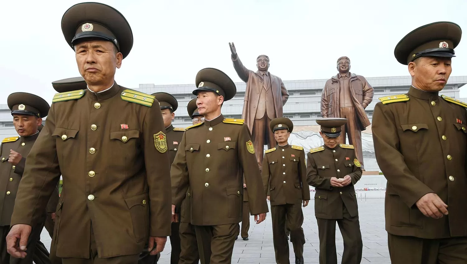 LÍDERES MILITARES NORCOREANOS. El régimen comunista asegura que está listo para la guerra. REUTERS