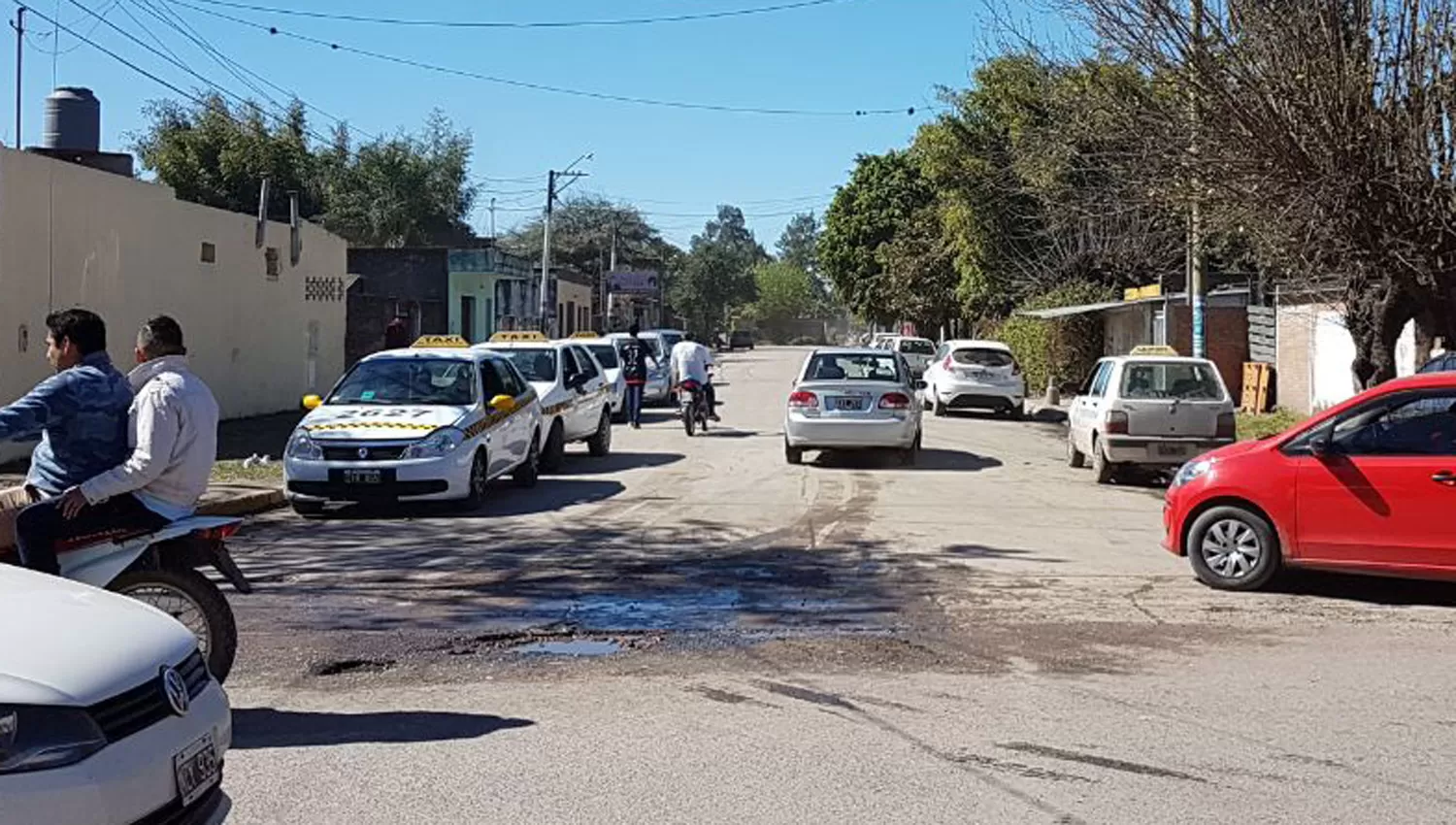 ALDERETES. Los taxis de la capital prefirieron hacer viajes en la zona este de la capital. LA GACETA / VÍA MÓVIL