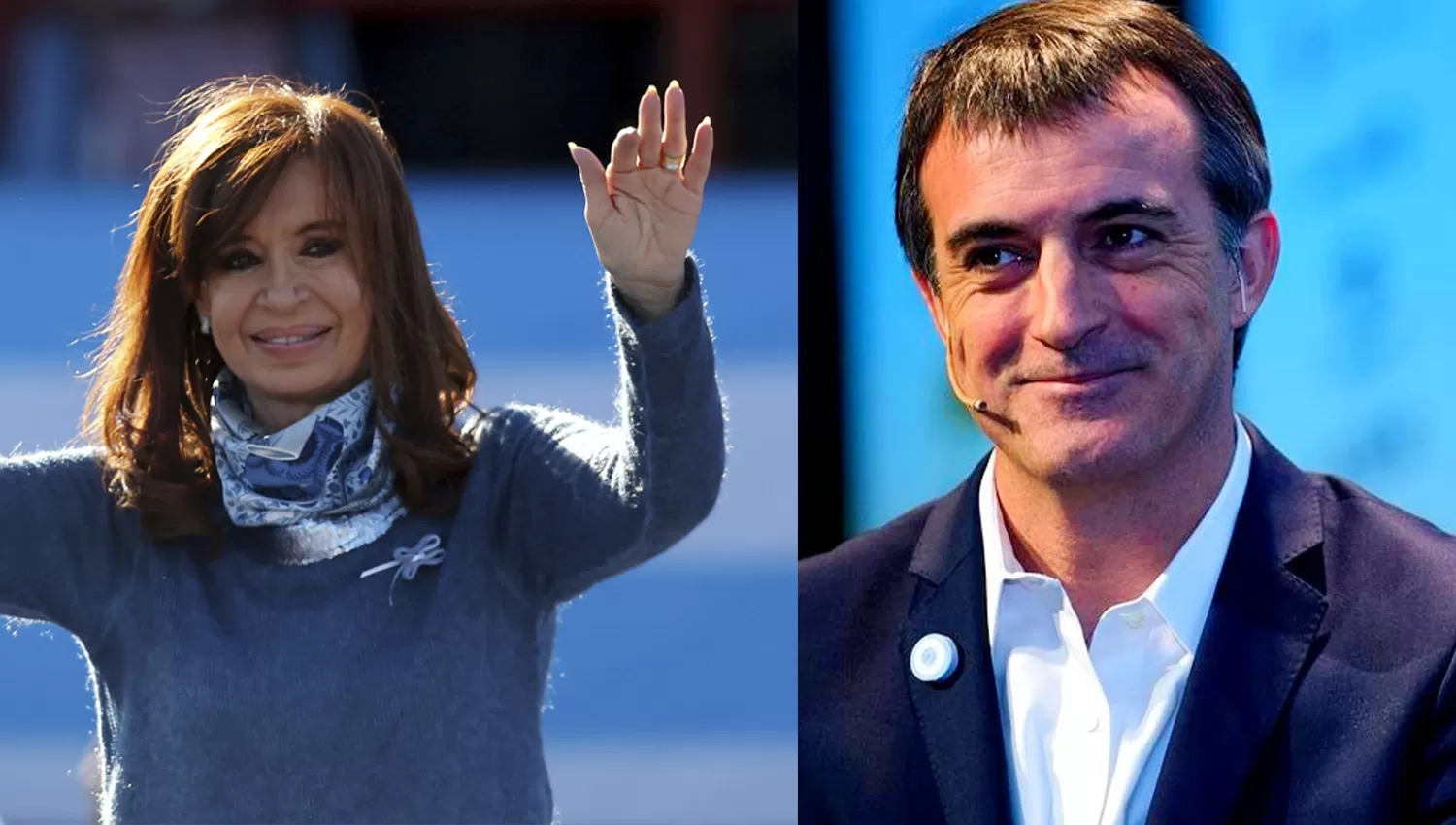 Esteban Bullrich y Cristina Fernández. 