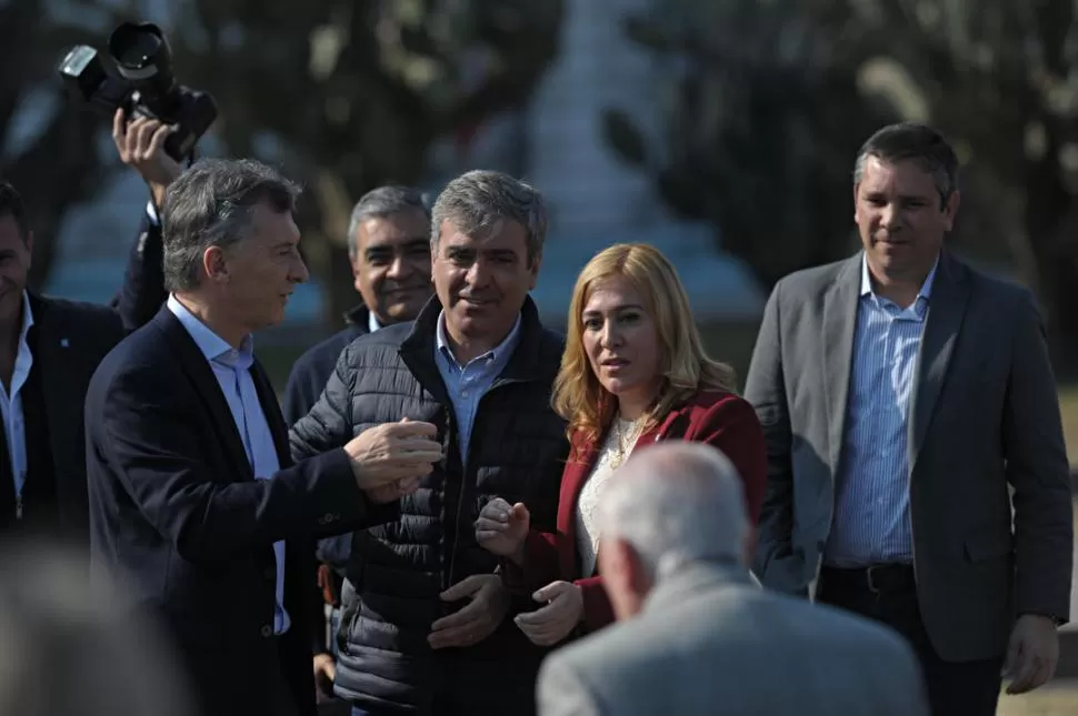 EN CAMPAÑA. El Presidente Macri estuvo en la provincia a fines de julio para respaldar a los postulantes locales.   