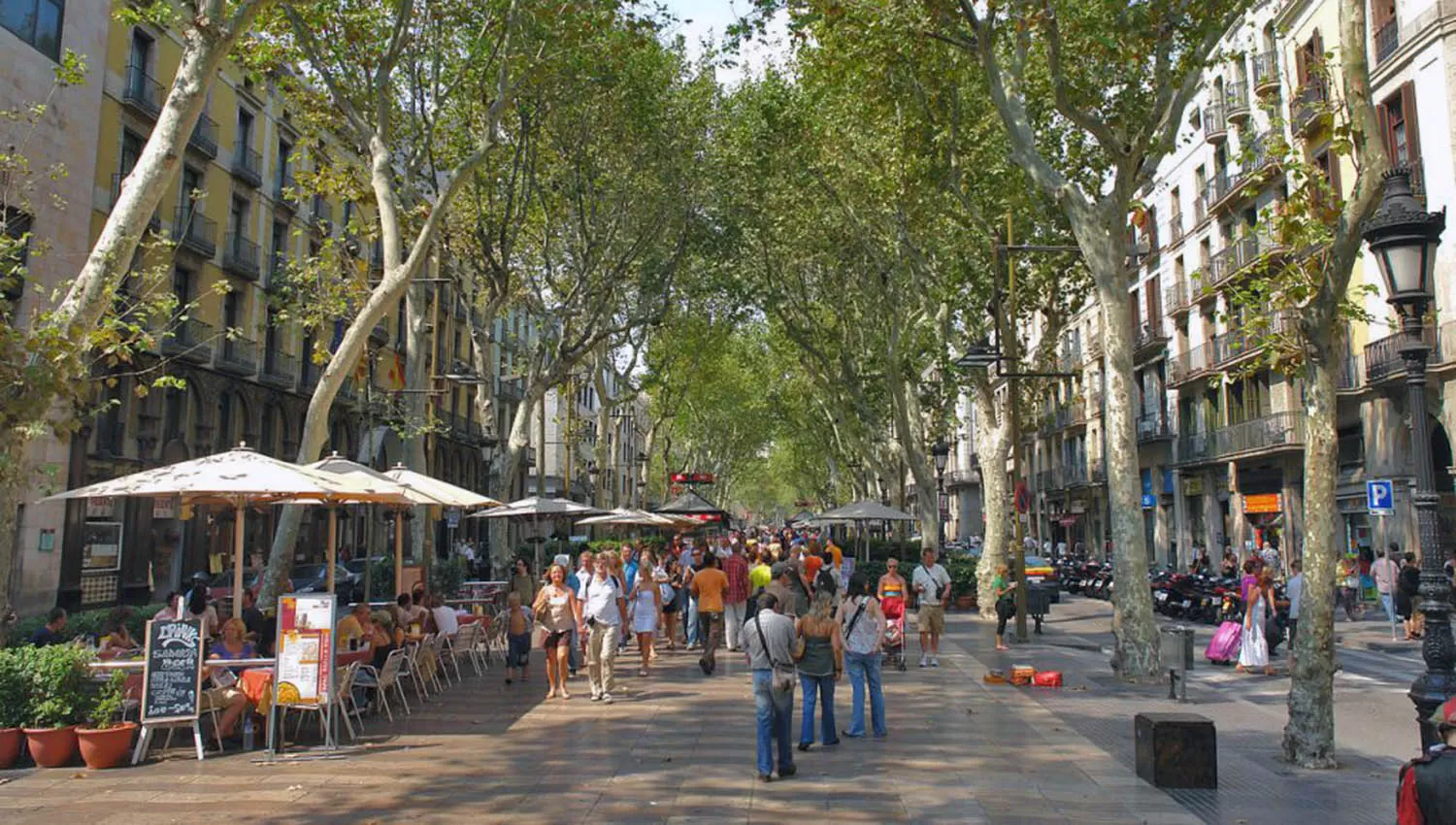 PASEO TRADICIONAL. La rambla es una calle arbolada por los turistas a diario. grupxativa.com