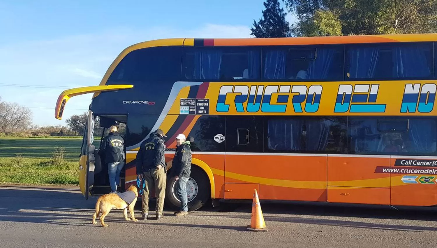 EN LA RUTA. Dos choferes fueron detenidos acusados de formar parte de la red de traslado. TÉLAM