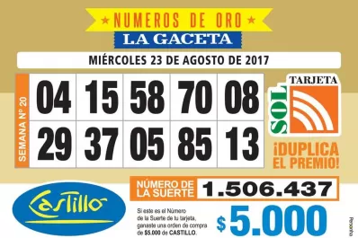 Los Números de Oro de LA GACETA