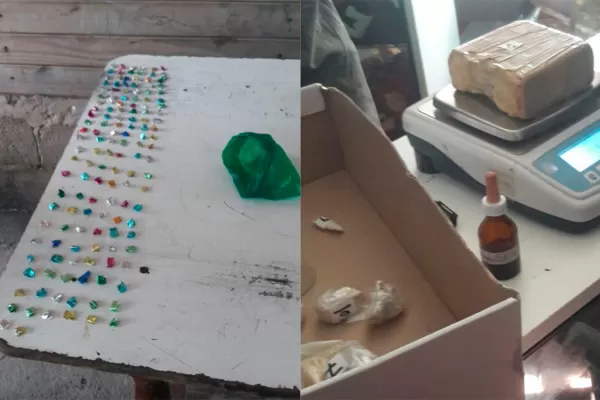 Detuvieron a cinco personas y secuestraron cocaína en Villa 9 de Julio