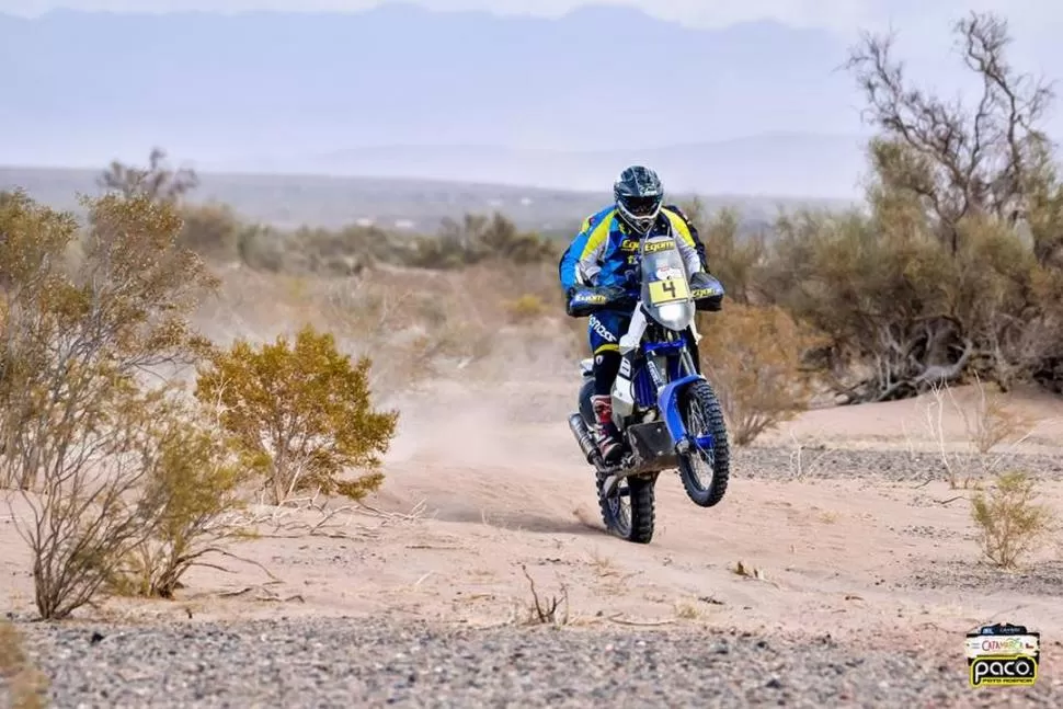 MUCHO POR RECORRER. Emmanuel Guevara manejará una Yamaha 450cc. PACO FOTOS 