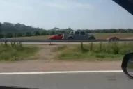 Video: quedó detenido el hombre que provocó pánico en la autopista a El Cadillal