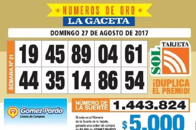 Los Números de Oro de LA GACETA