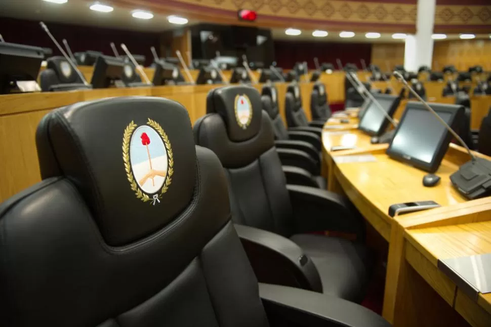 RECINTO EN CALMA. El miércoles, los legisladores deberán ocupar sus butacas para debatir y votar los proyectos. Hay varios asuntos en el temario. la gaceta / foto de juan pablo sánchez noli