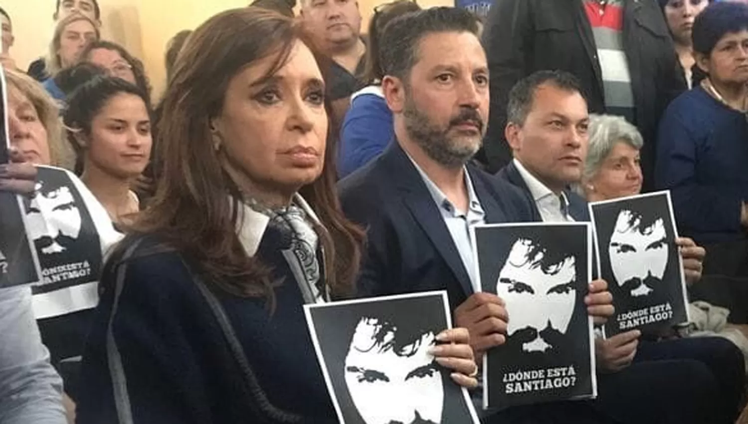 CRISTINA EN LA MISA POR MALDONADO. FOTO TOMADA DE TWITTER