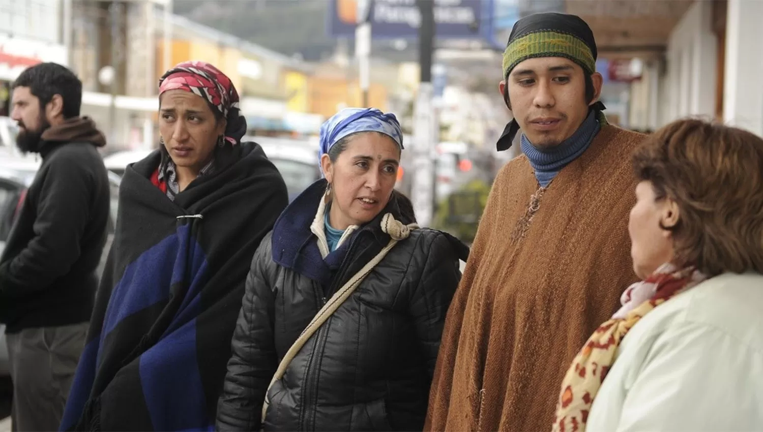 MAPUCHES. Santana, en la fiscalía de Esquel. FOTO TOMADA DE CLARIN.COM