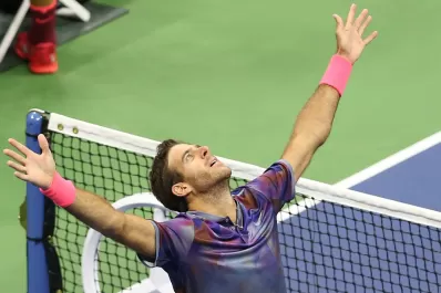 Del Potro: le pegué lo más fuerte que pude, era la única forma de ganarle a Federer