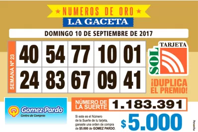 Los Números de Oro de LA GACETA