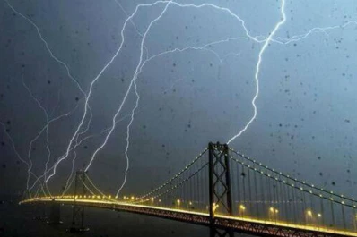 La tormenta del terror: 800 rayos golpearon a San Francisco